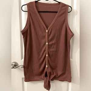 Brown Tank Top, size Large, brand new condition.